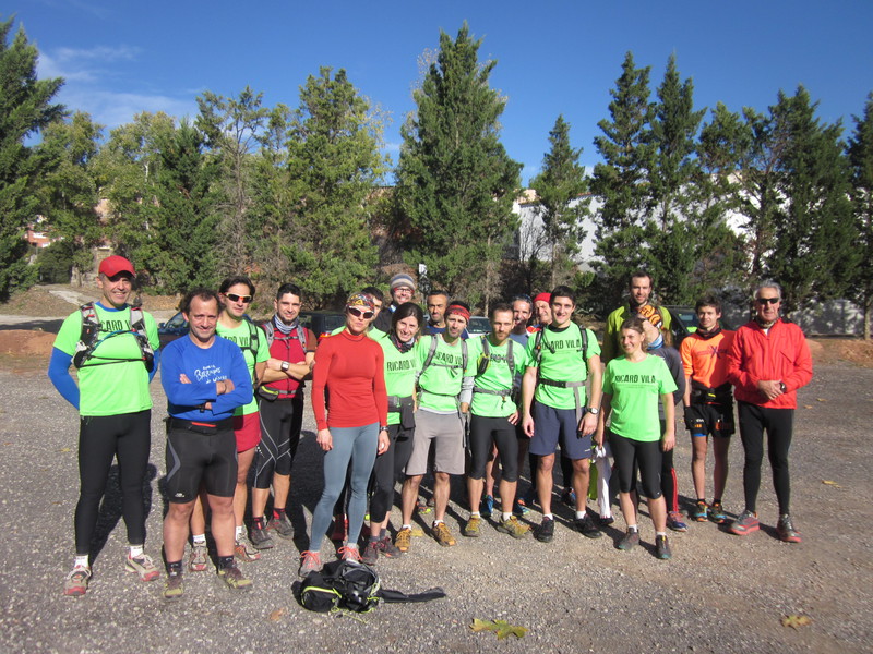 Grup entrenament Trailrunning.Ricard Vila a Coll Baix