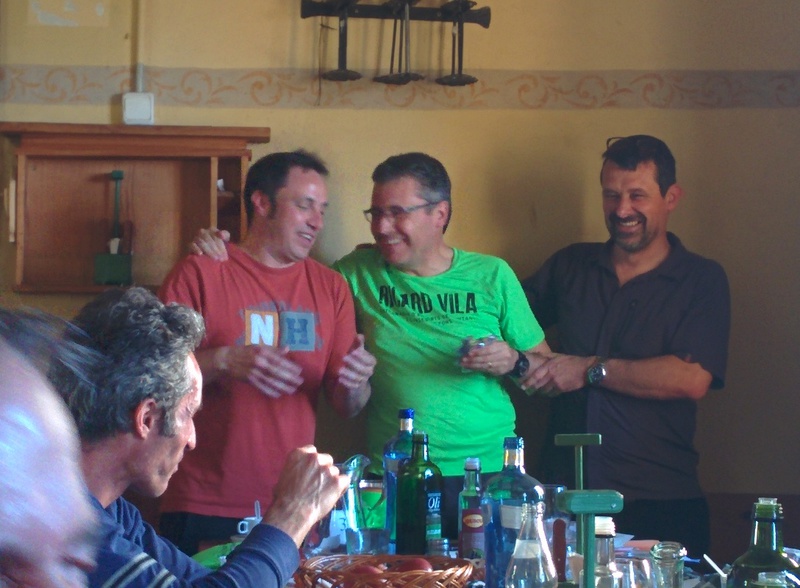 Ivan Pedro,Josep Rovira i Jaume Gibernau Trobada Montserrat 2014