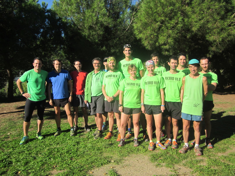 Grup entrenament Trail.Ricdard Vila.Serra Marina 2014