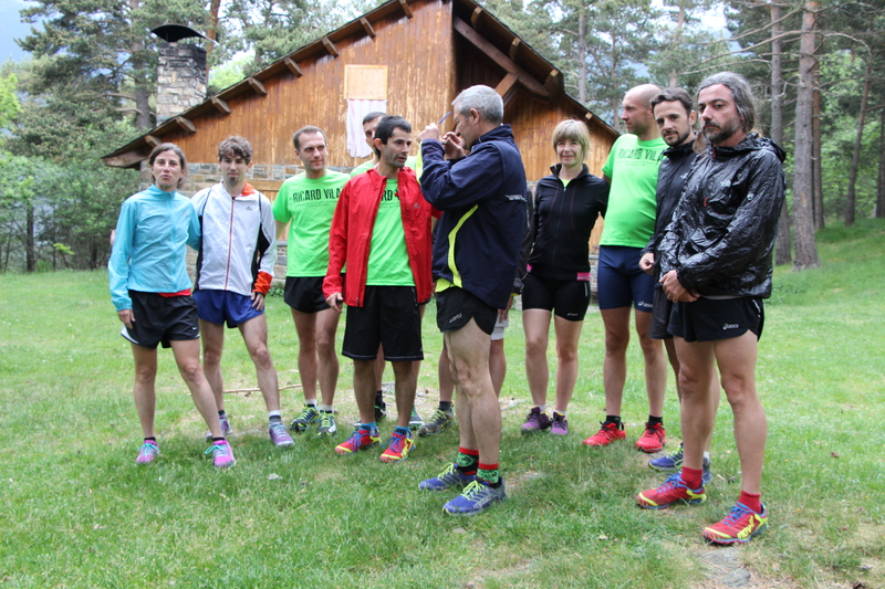 Grup entrenament Campus de trailrunnig.amb Jessed hernandez-Ricard vila 2015