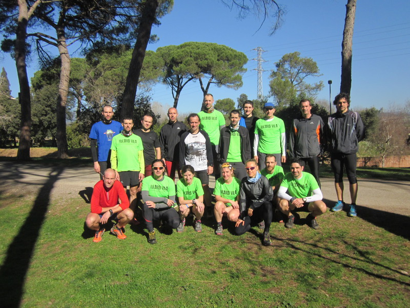 Grup entrenament Ricard Vila a Torre Marimon.Entreno Trail