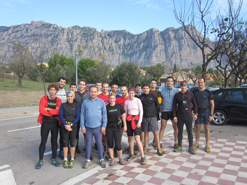 Grup d'entrenament de Ricard Vila a Montserrat